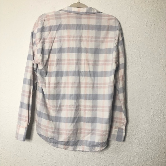 Free People Loveland Plaid Button Down Shirt Small - Picture 6 of 10